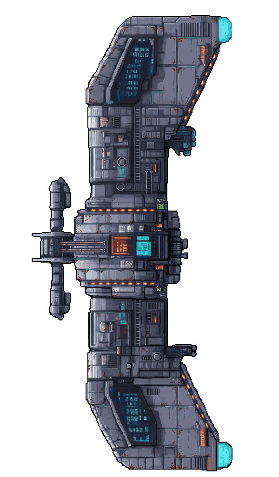 The Phoenix, the starter hull, as it appears in battle
